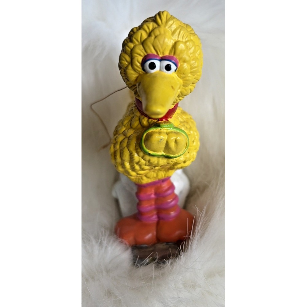 y2K Vintage Sesame Street Big Bird Christmas Tree Hanging Ornament Muppet Decor